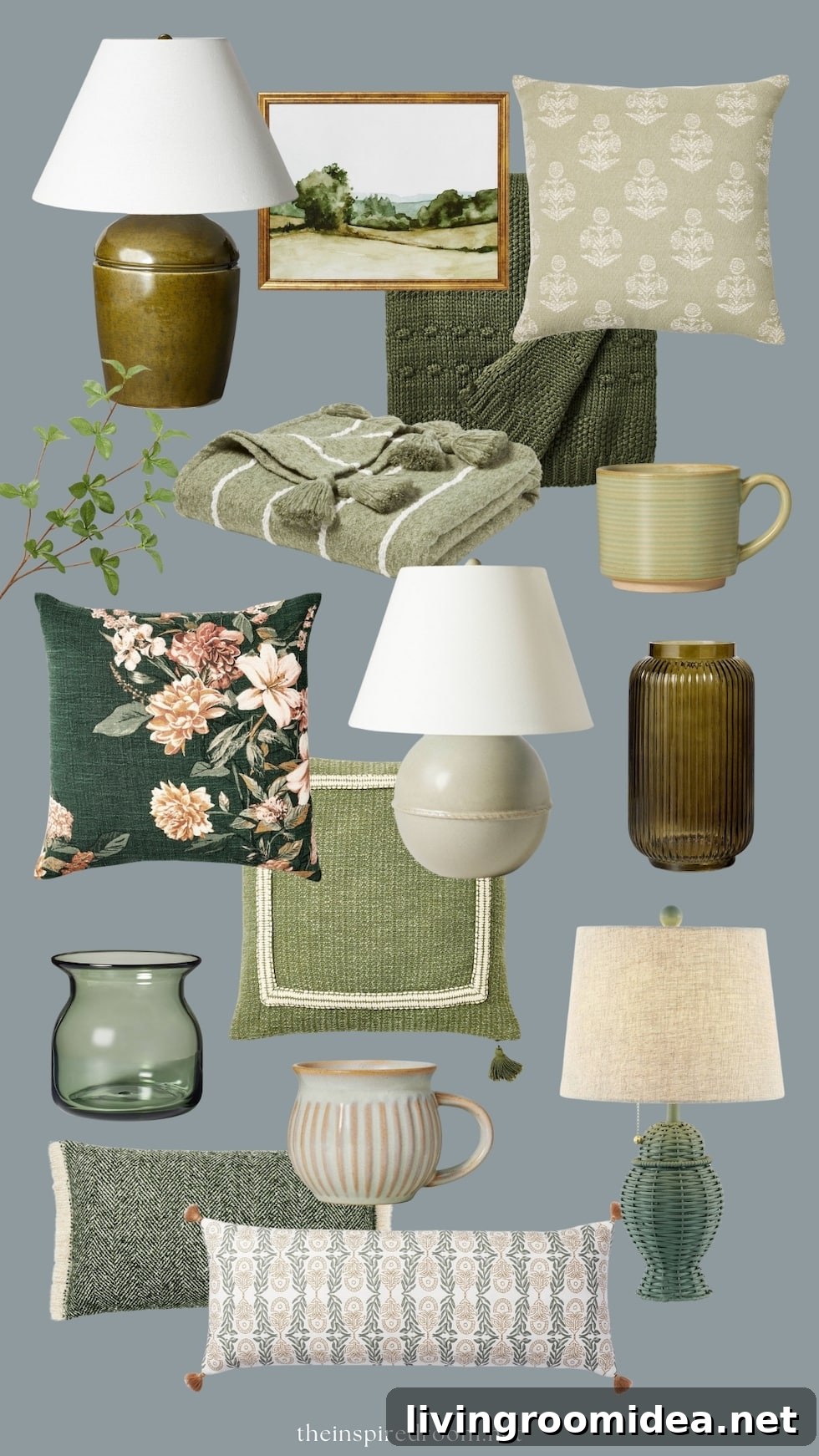Green decor arrangement