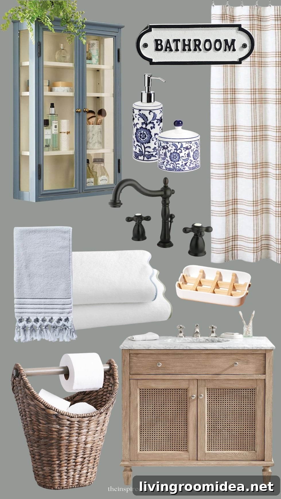 Bathroom Decorating Inspiration: Mood Boards & 100+ Decor Finds 4 img 163936 3