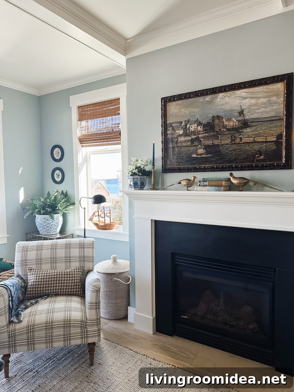early spring mantel refresh