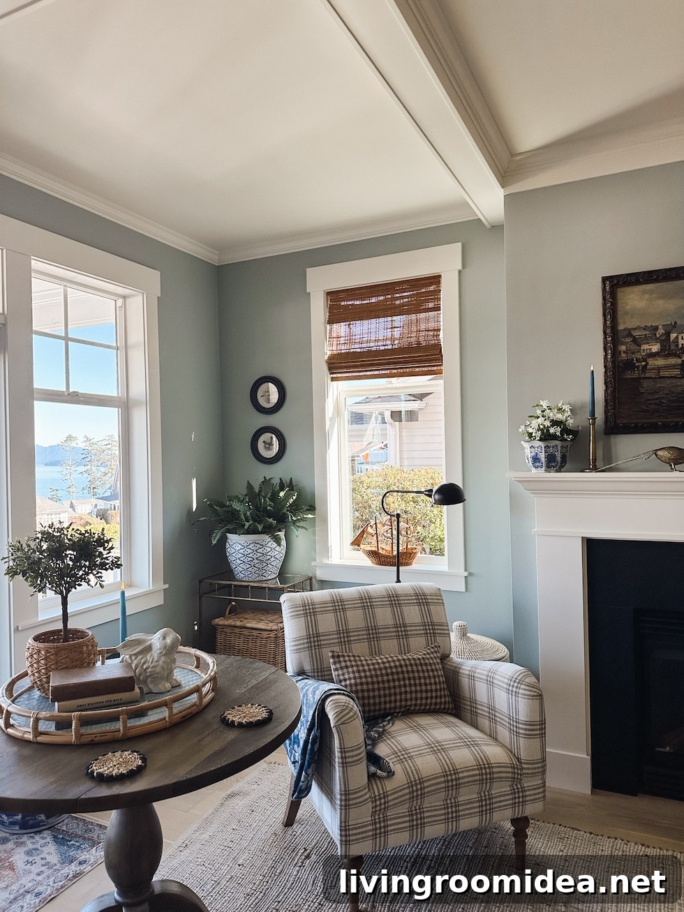 spring living room spring mantel refresh