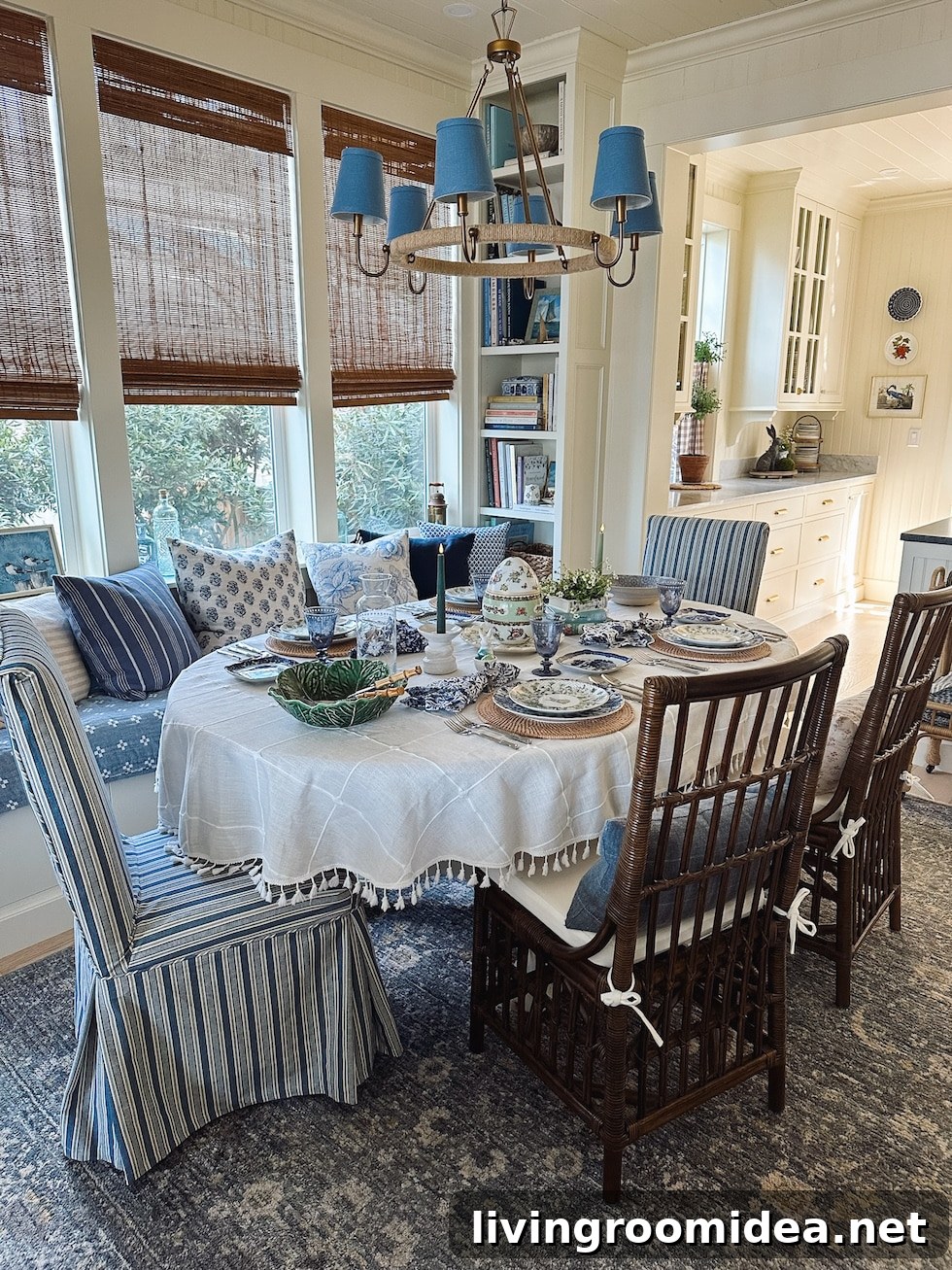 Blue, White & Green Easter Table Ideas for Spring Entertaining 10 spring table