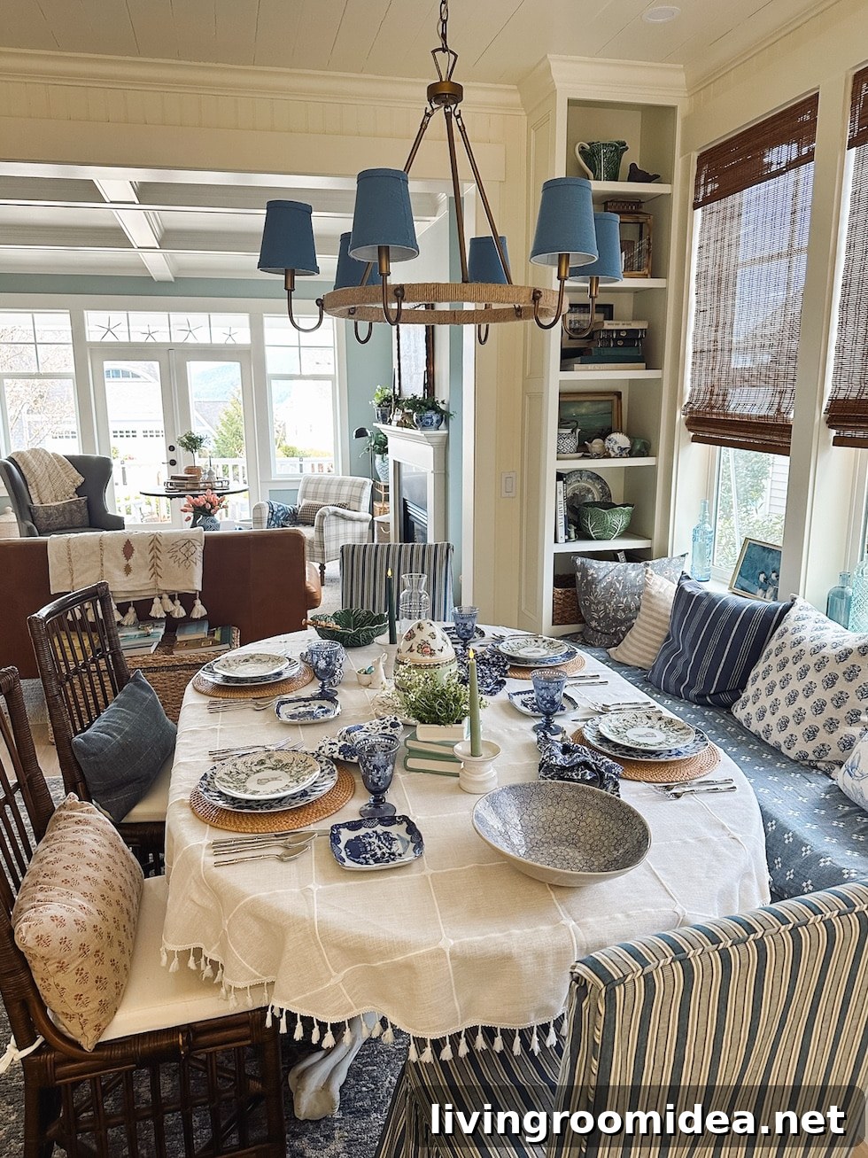 Blue, White & Green Easter Table Ideas for Spring Entertaining 19 easter table