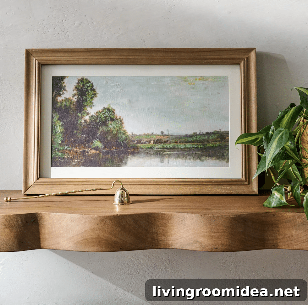 Lakeside framed art