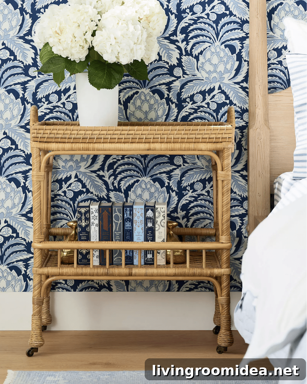 Rattan cart