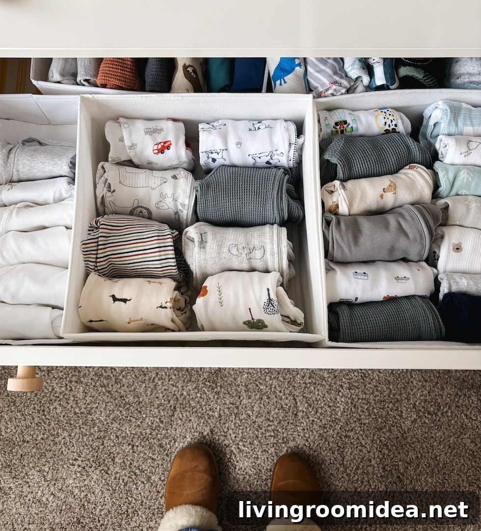 Courtney’s Baby Boy Nursery: Stylish Rental & Budget-Friendly Ideas 15 Baby Boy Nursery Tour Drawer Organization