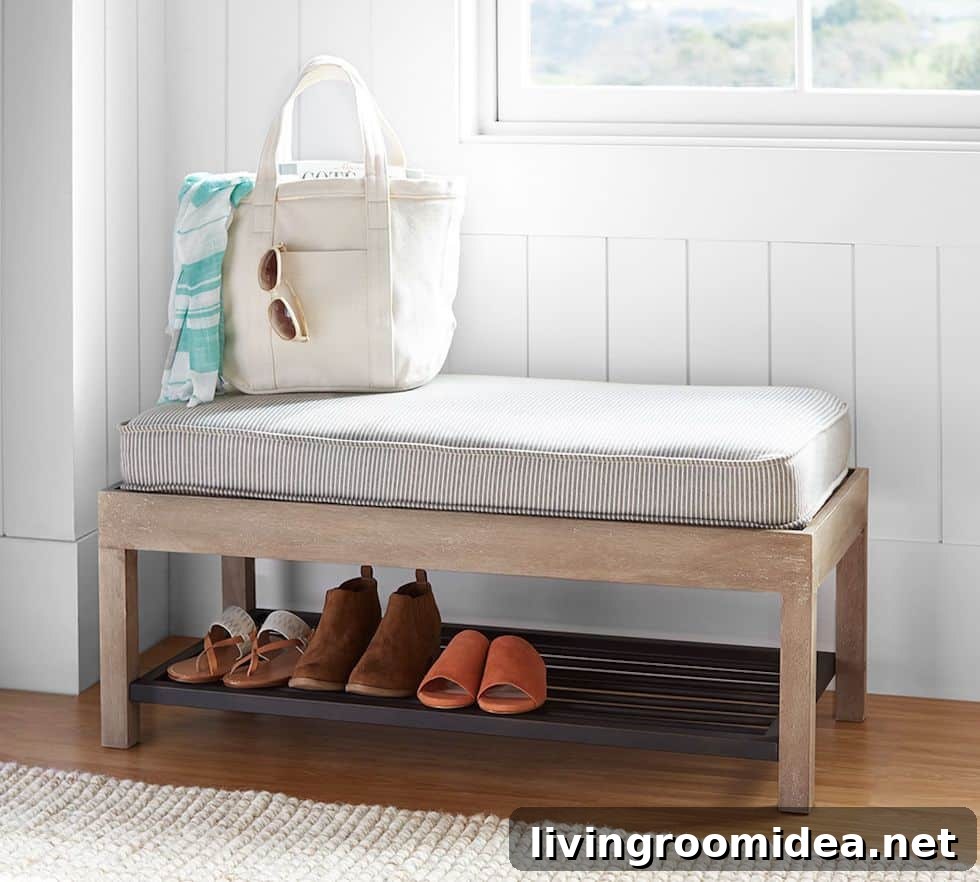 Smart Shoe Storage Ideas for Small Spaces 6 Entry bench with storage