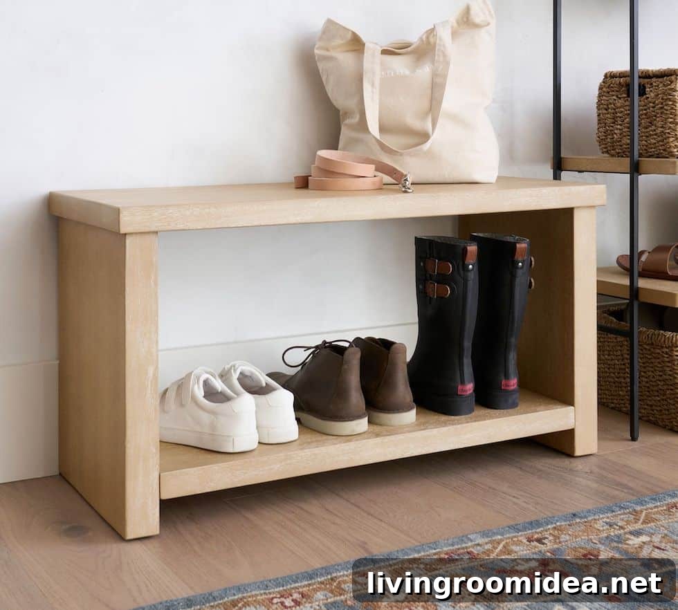 Smart Shoe Storage Ideas to Maximize Closet Space 10 Bench with baskets