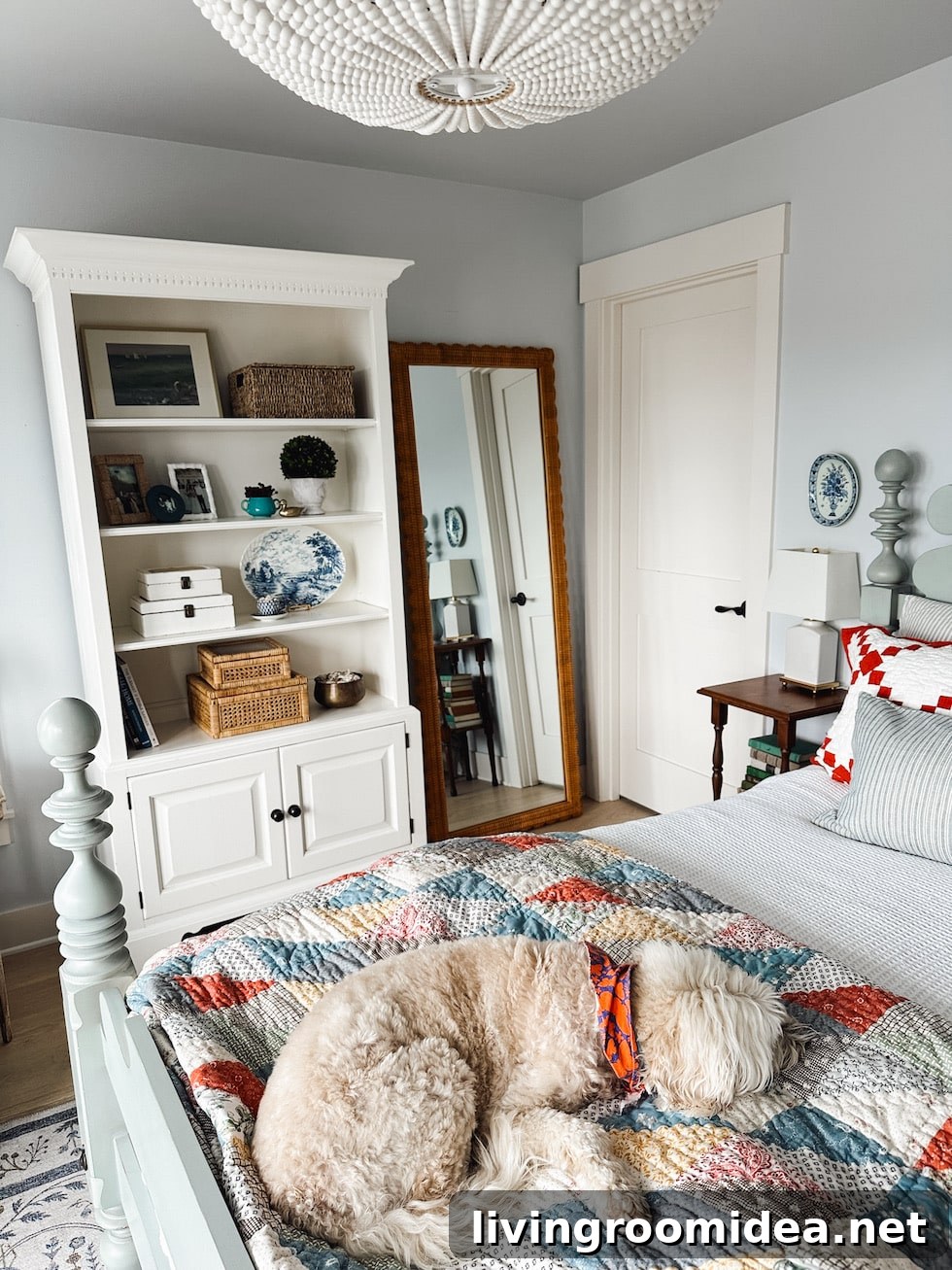 Coastal Cottage Bedroom Refresh: Vintage Nightstands, Wicker Mirror & More 2 img 170564 1 1