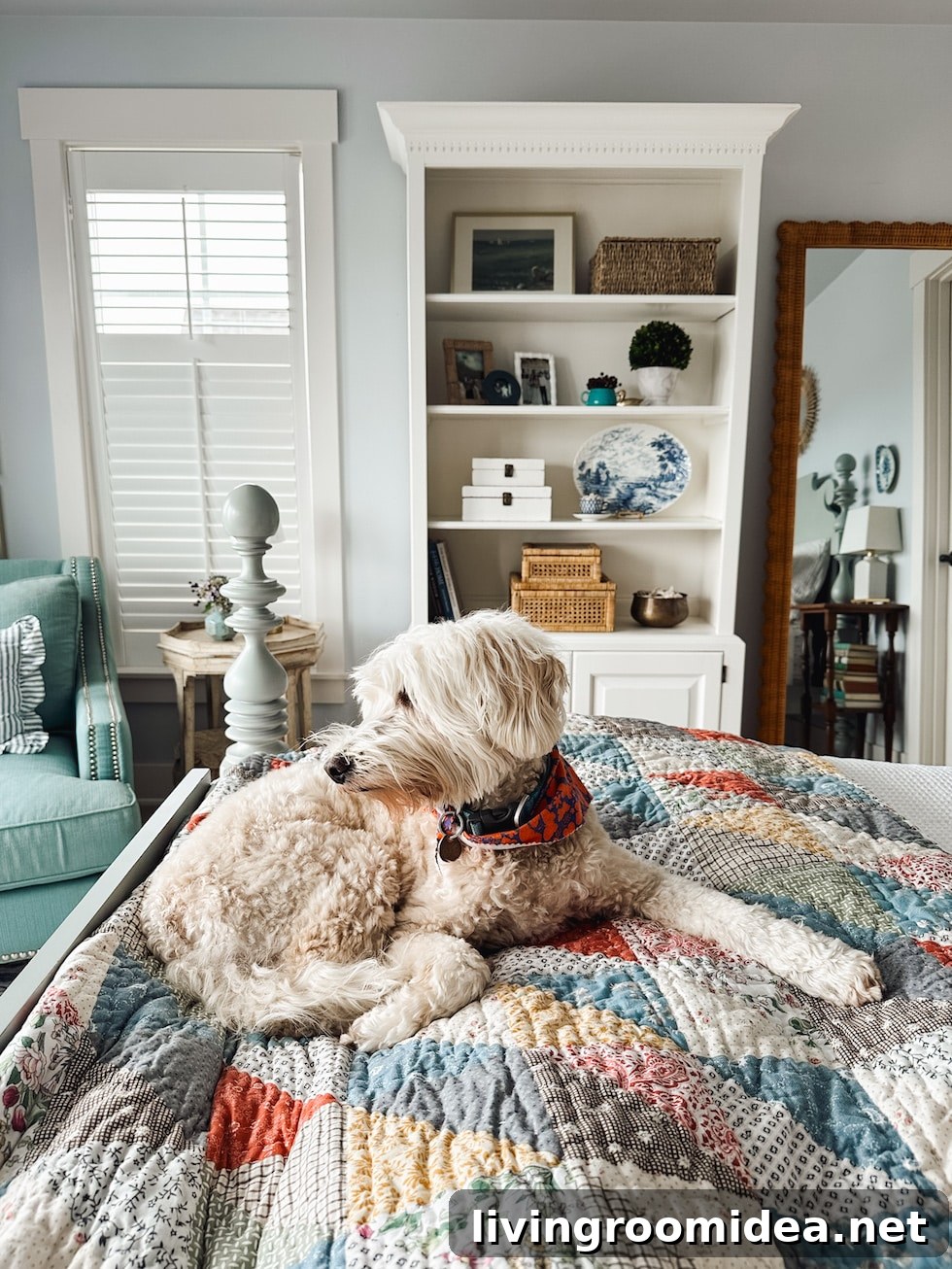 Coastal Cottage Bedroom Refresh: Vintage Nightstands, Wicker Mirror & More 10 img 170564 9 1