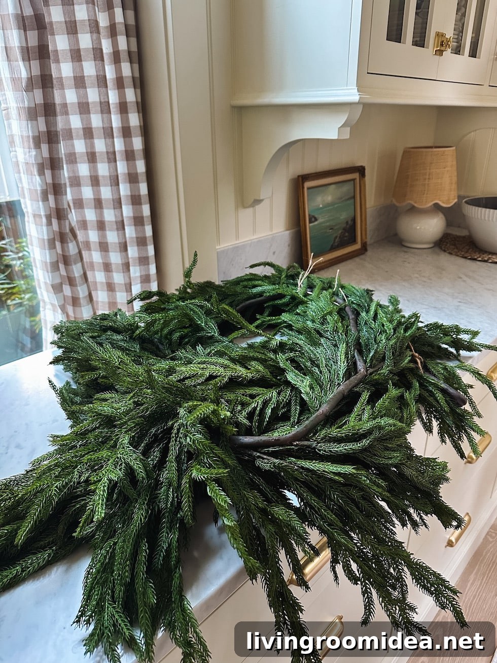 Top Faux Christmas Garlands I Love + Tips for Styling Greenery 4 favorite christmas garland sources included