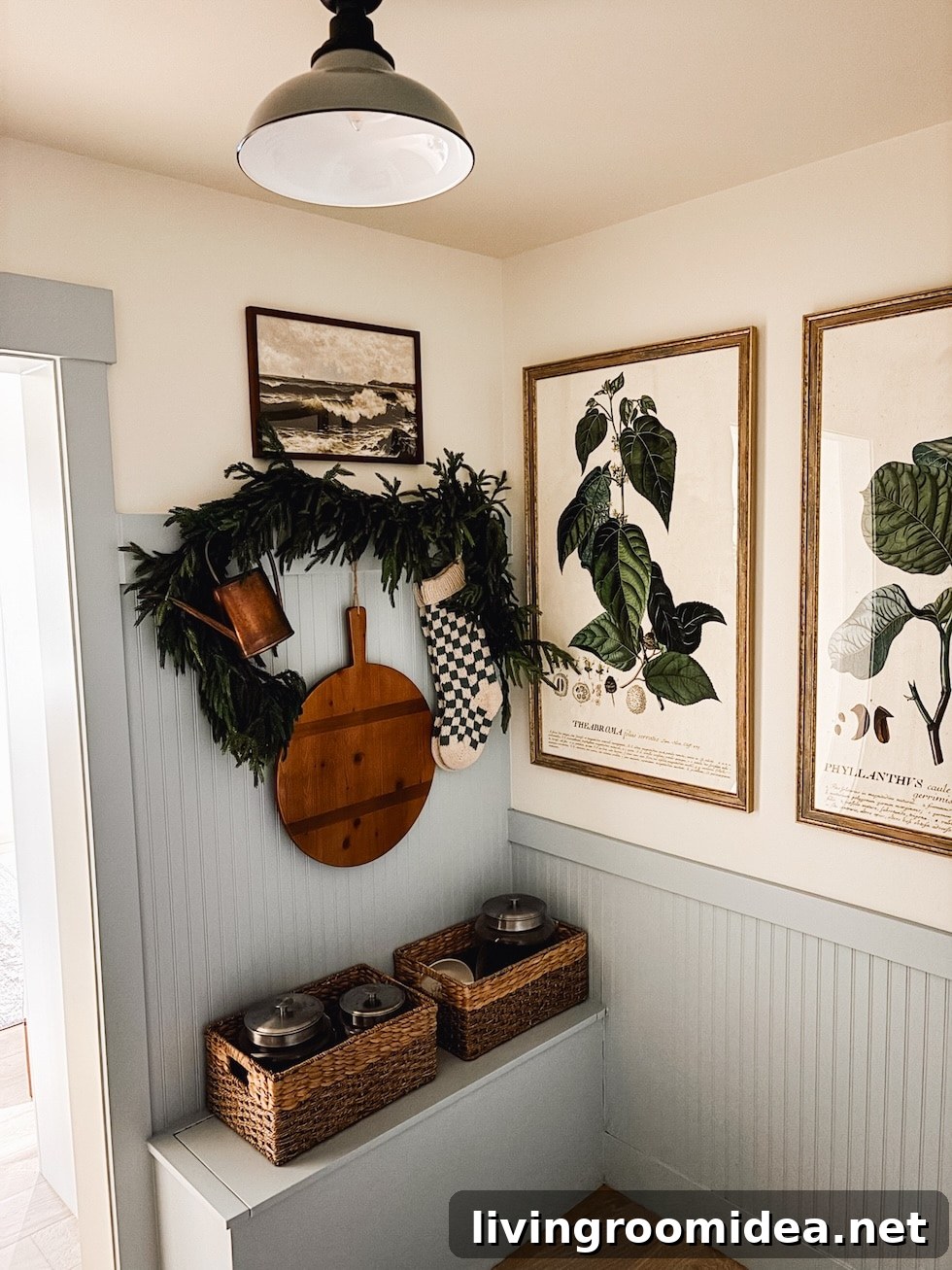 Mudroom after makeover