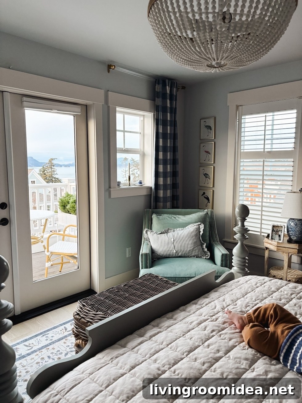 organizing with baskets in bedroom