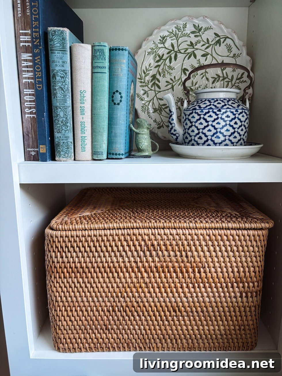 Dining Room Basket Storage Ideas: Organize Every Spot 2 Rattan Lidded Basket view
