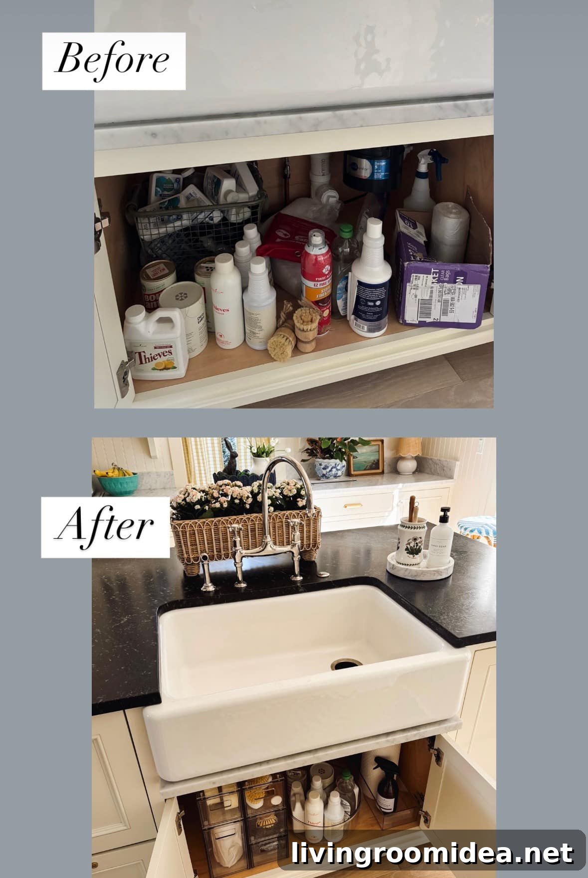 Organize under the sink