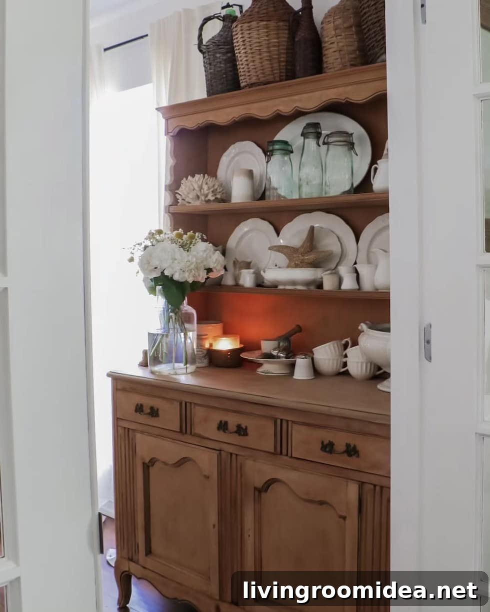 Antique Hutch Styling: Sunday Strolls and Vintage Scrollwork 5 img 177418 4 1