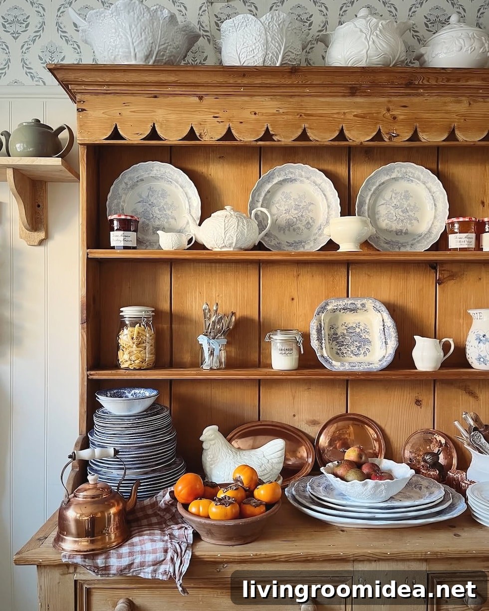 Antique Hutch Decorating Ideas: Sunday Strolls and Scroll Accents 6 img 177418 5