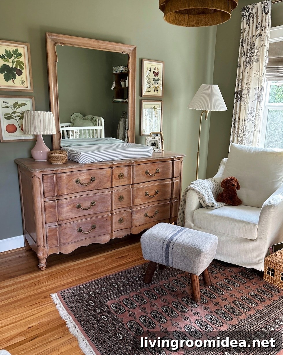Lila’s Baby Girl Nursery Tour: Charming Room Ideas and Decor 6 Wall color and details