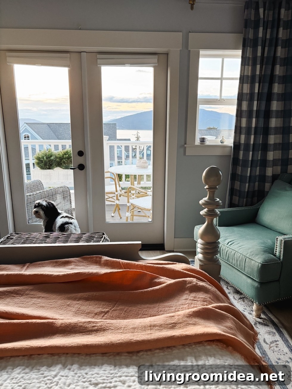 5 Steps We Took to Create a Tranquil Bedroom Sanctuary 11 This image has an empty alt attribute; its file name is cozy-cottage-bedroom-blue-white-the-inspired-room.jpg
