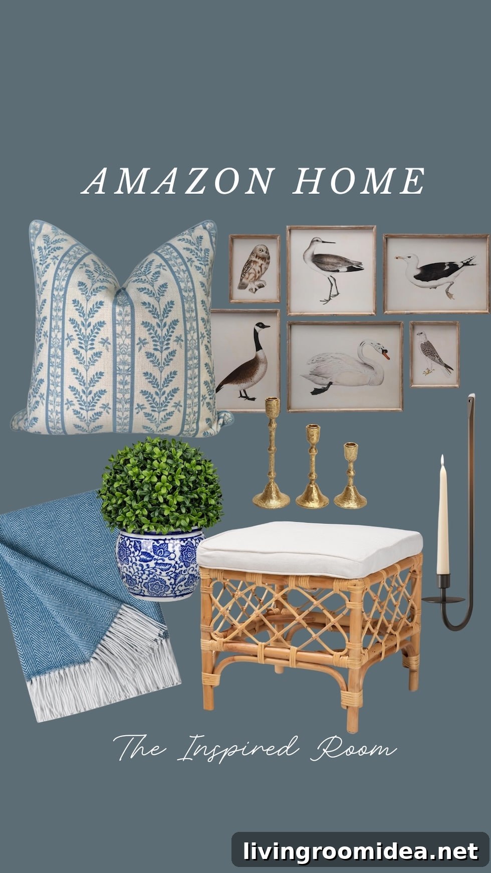 Coastal cottage decor mood board 3