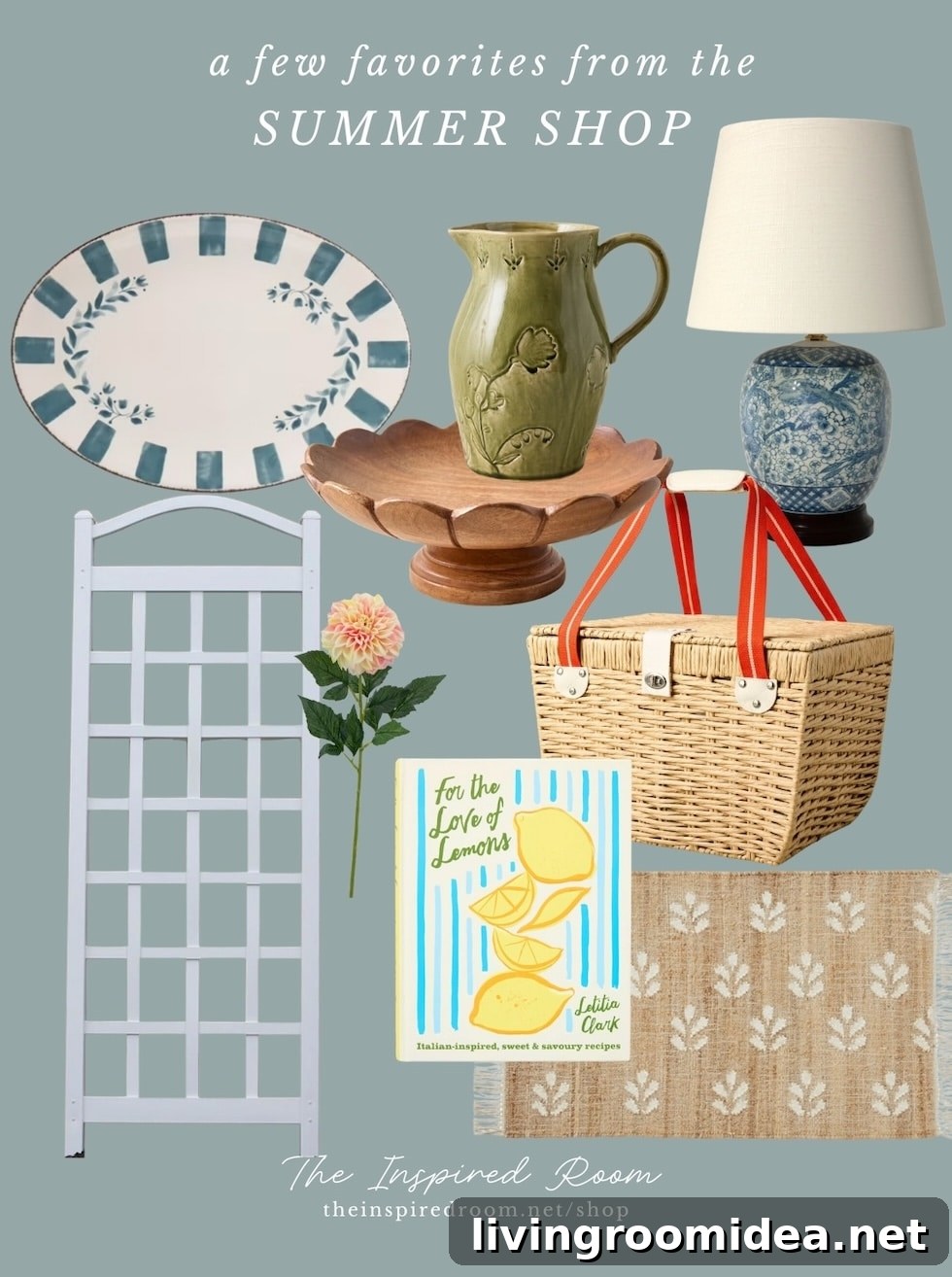 Summer decor mood board 1