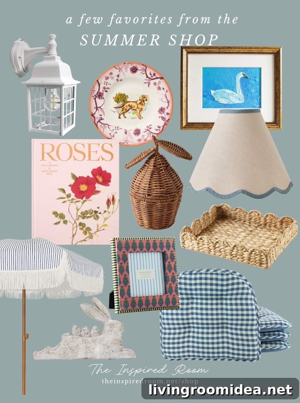 Summer decor mood board 2