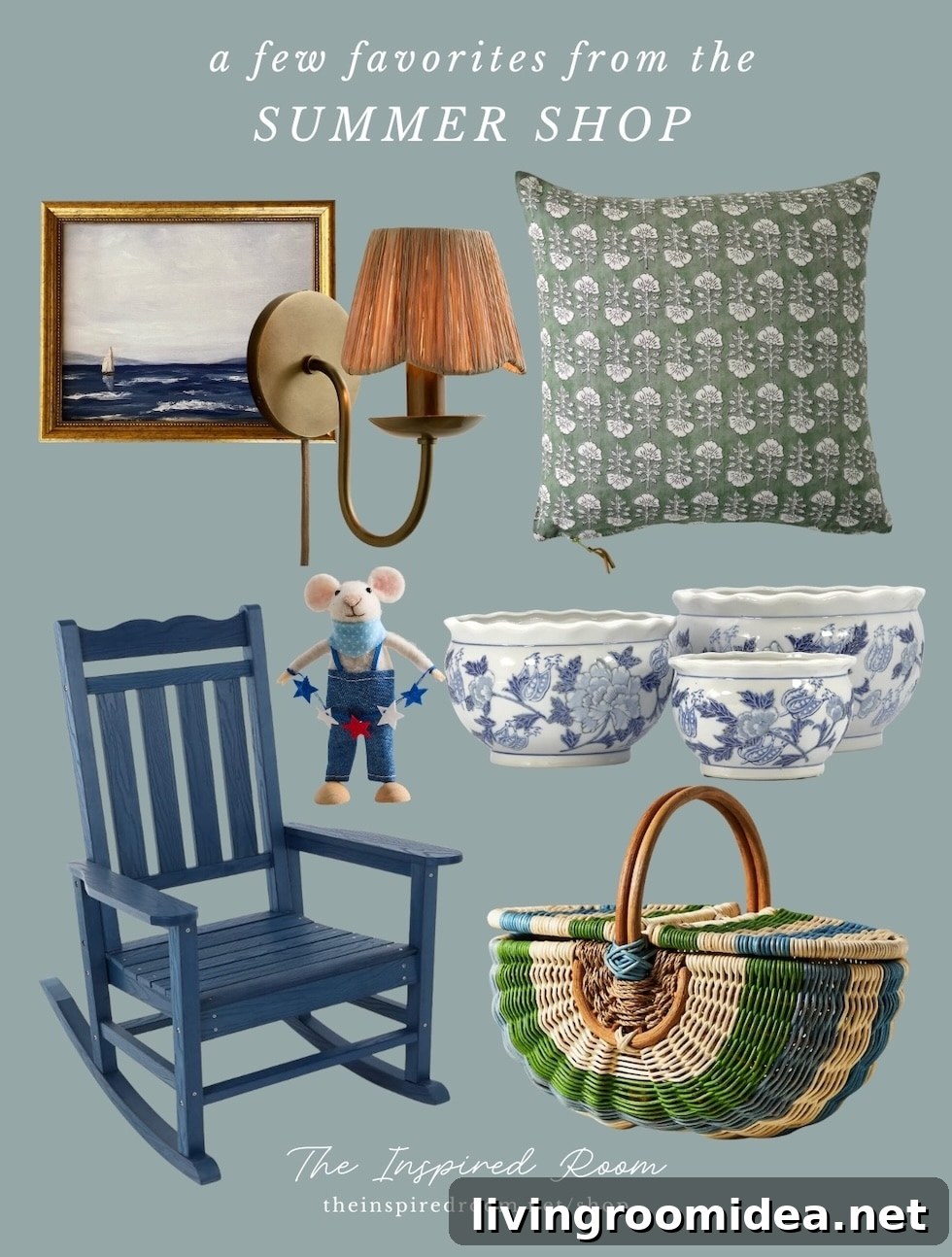 Summer decor mood board 4