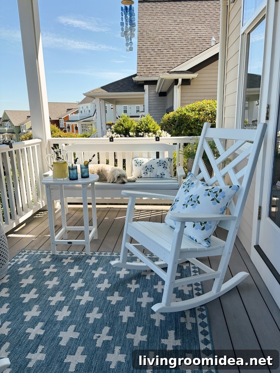 Summer-Ready Polywood Porch Furniture for Comfortable Outdoor Sitting 13 Polywood rocking chair