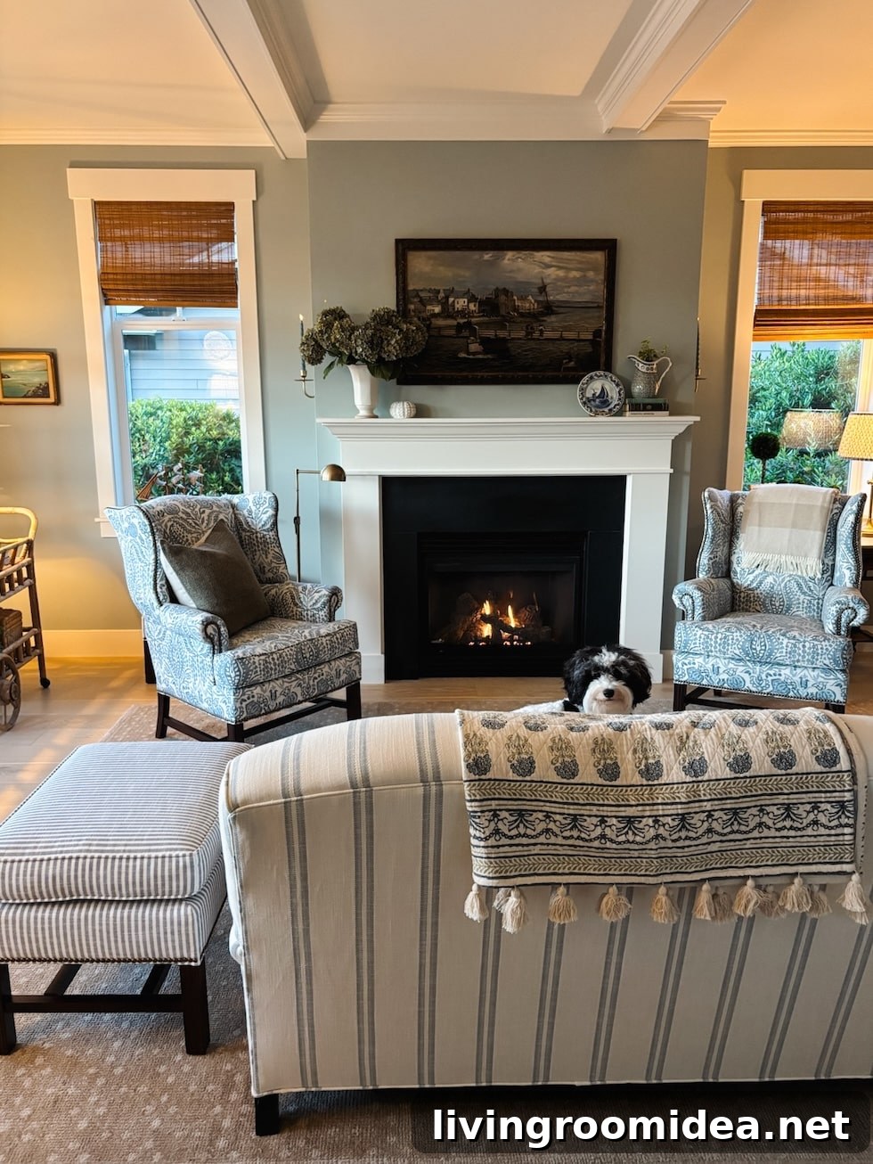 Coastal Cottage Living Room Makeover: Before and After Reveal 8 Cozy seating area