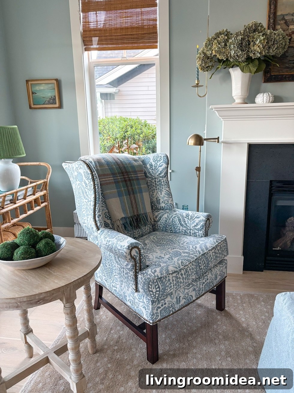 Cozy Blue, Green & Brown Plaid Throw Blanket for Fall Seasonal Decor 2 img 180822 1 2