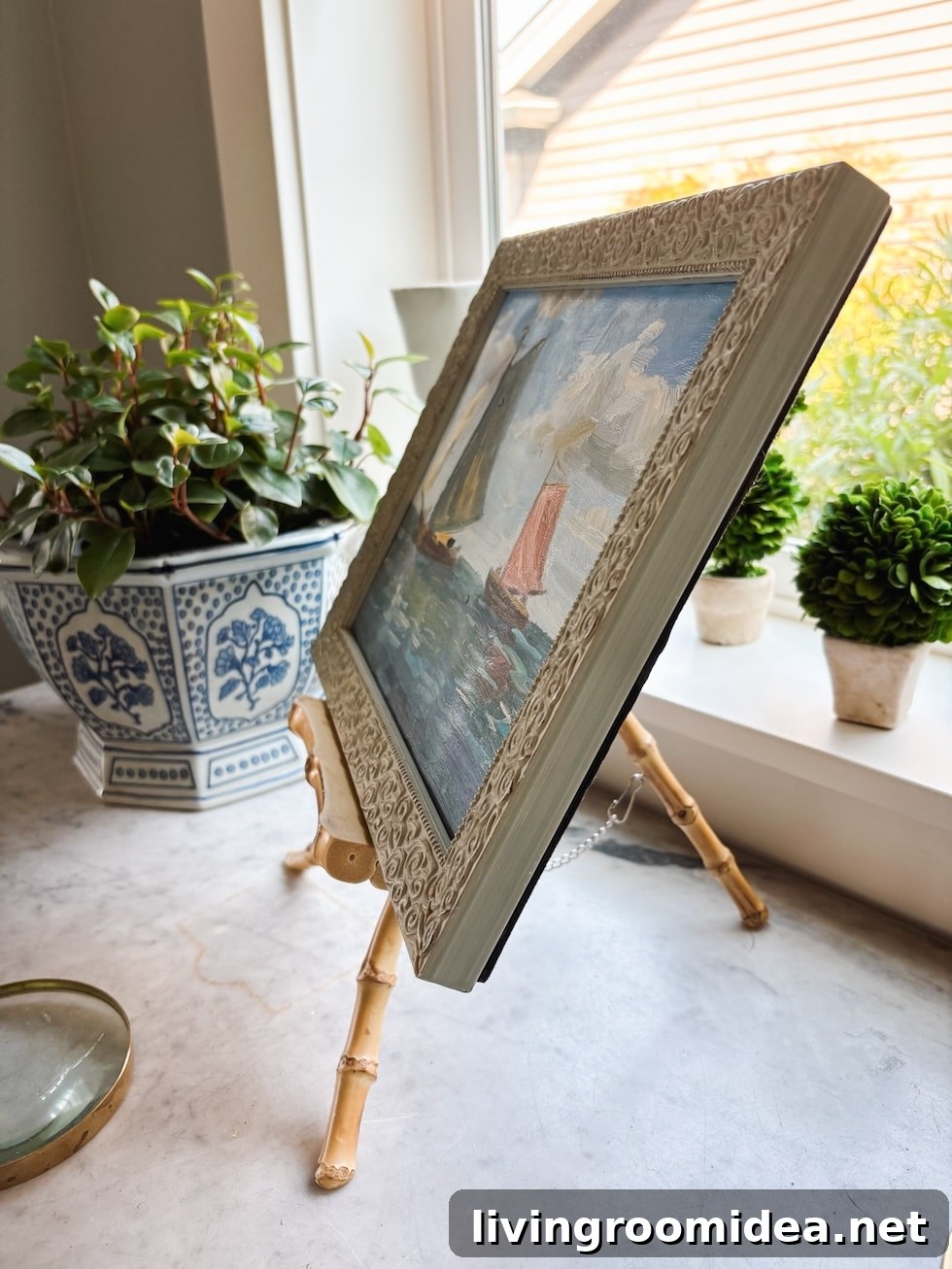 Elegant Bamboo Tabletop Easel for Displaying Artwork 4 img 180829 3