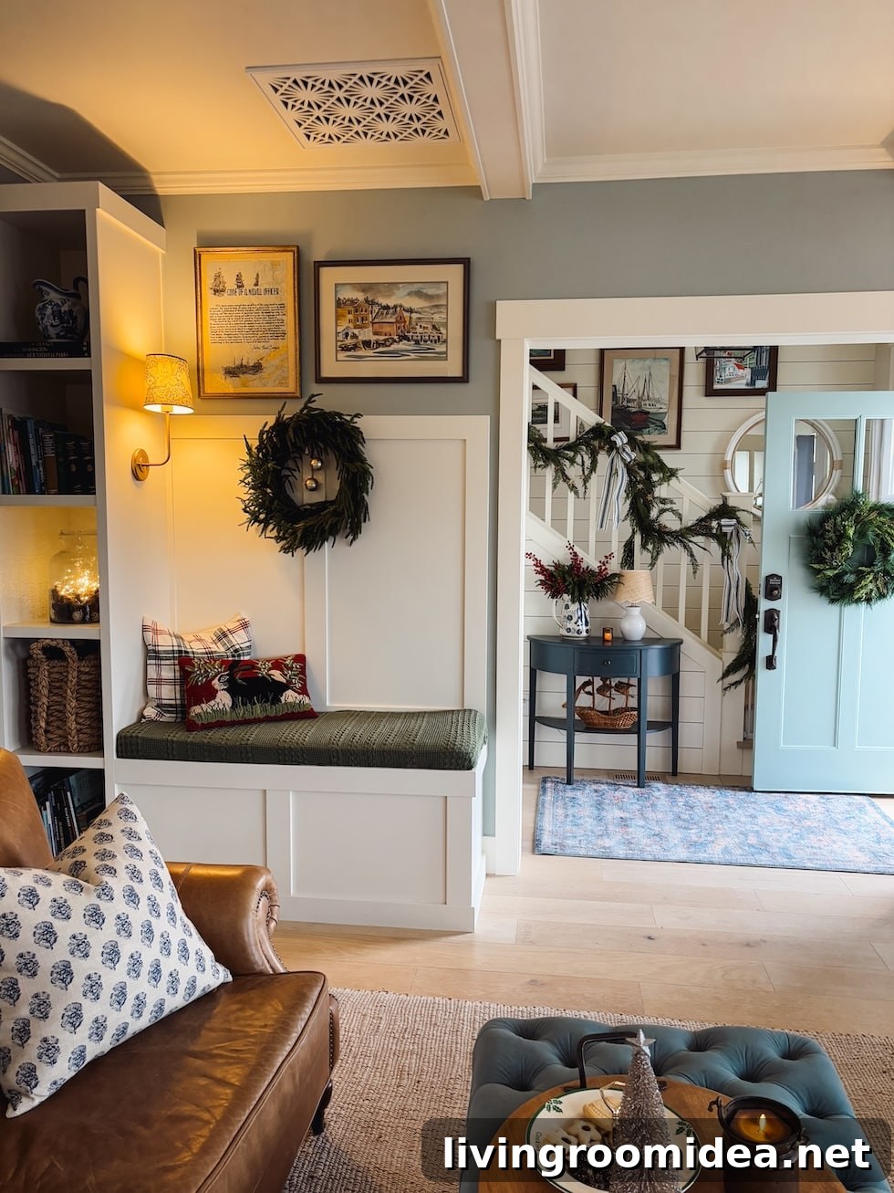 Nancy Meyers Coastal Cottage Christmas: 9+ Festive Decor Ideas 19 img 183517 24