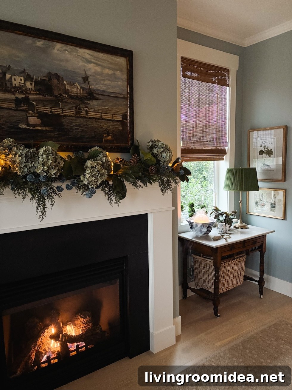 Coastal Cottage Christmas Mantel: Florals and Greenery Ideas 4 img 183988 3 2