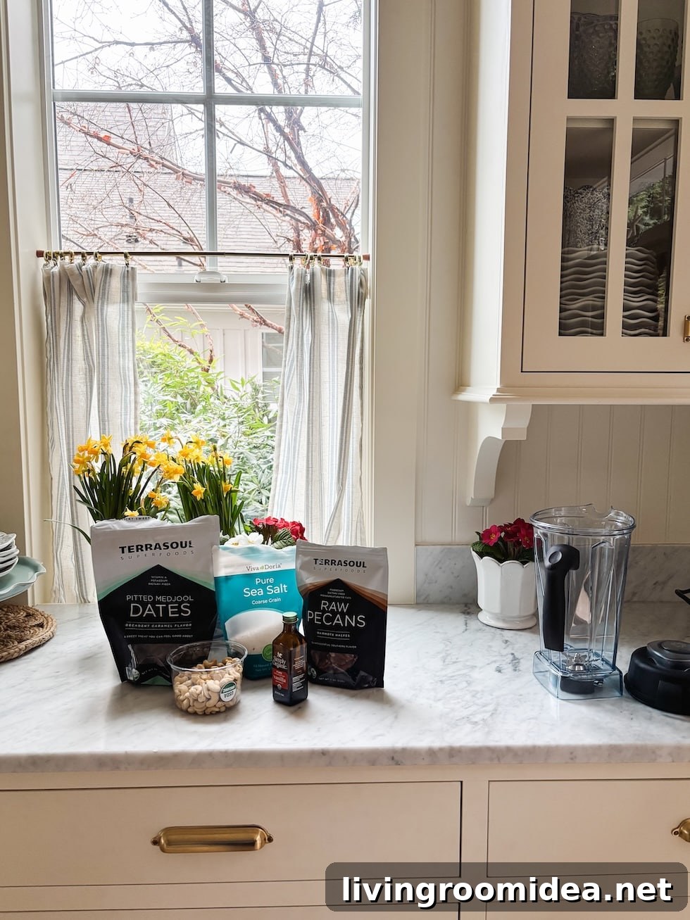 Ingredients for cashew pecan milk