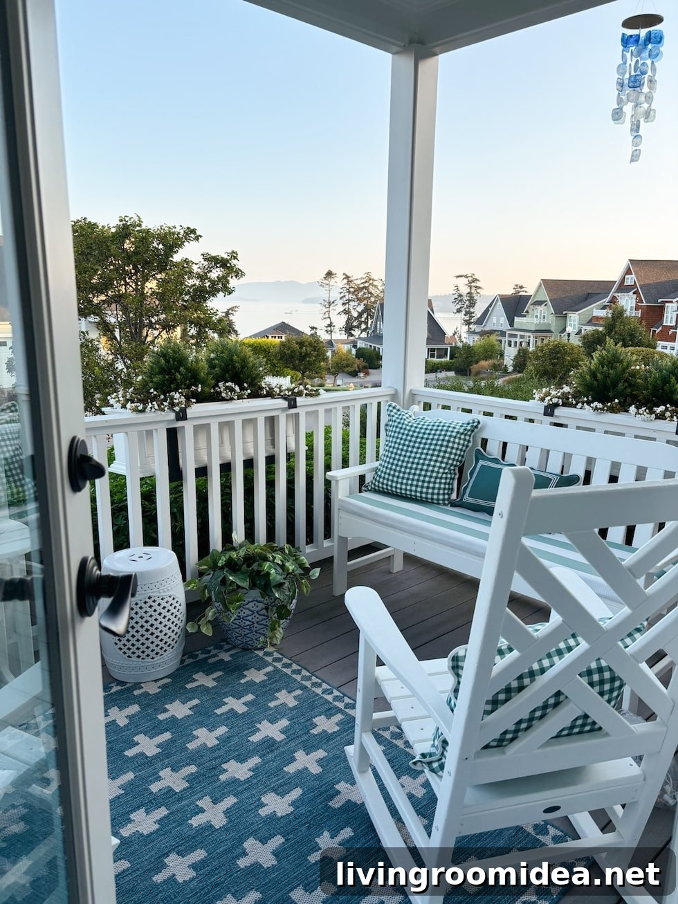 Cozy outdoor seating