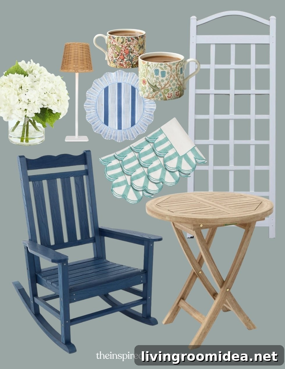 Styled outdoor table