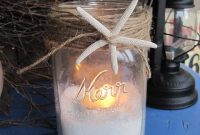 Coastal Summer Mason Jar Decor with Starfish and Jute