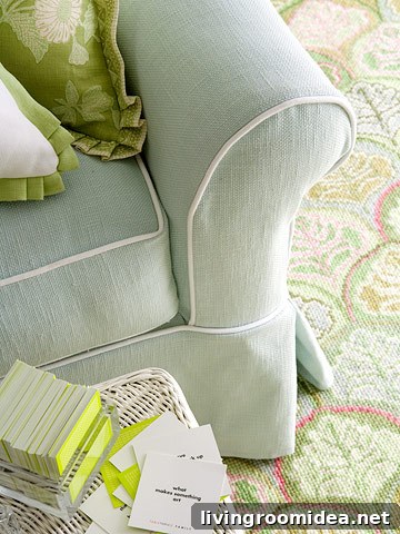 living room summer slipcover