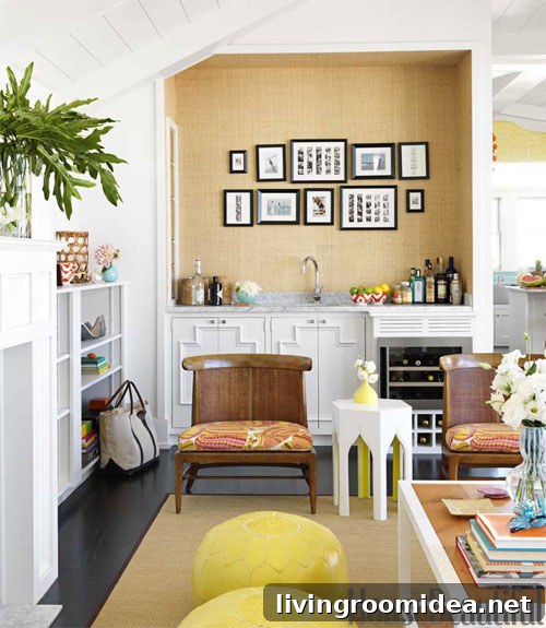 seagrass wallpaper bar backdrop