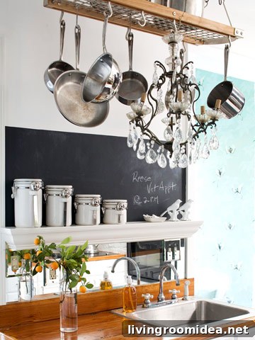 kitchen chalkboard wall