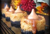 Black Bottom Mini Caramel Pumpkin Cheesecake Bites — Weekend Treats
