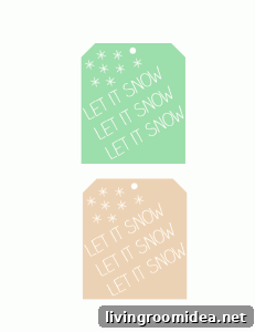 let it snow christmas printable