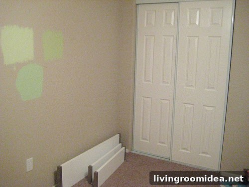 Vibrant Yellow-Green Office Makeover Ideas for Productive Workspaces 3 Office before shot 2
