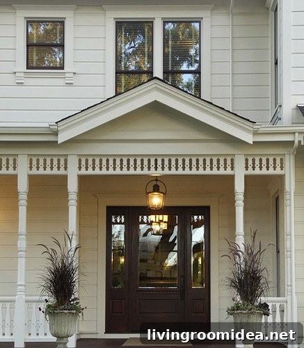 white farmhouse cottage porch