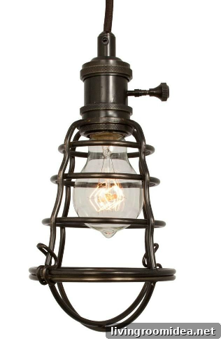 affordable cage pendant light