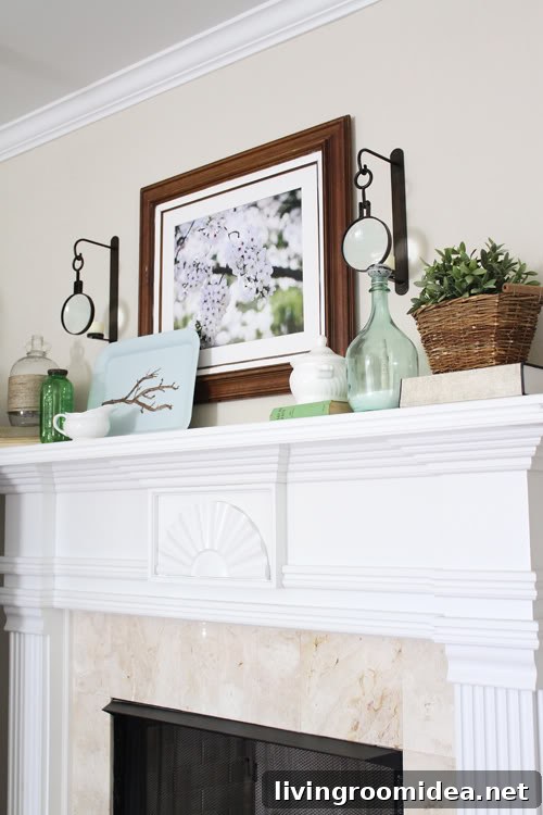 fireplace decorating 