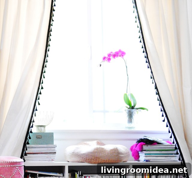 diy curtain trim
