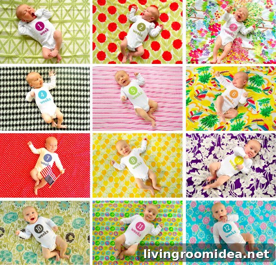 Weekly Baby Photo Tips: How We Capture Growth and Milestones 11 Collage of weekly photos