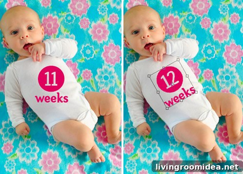 Weekly Baby Photo Tips: How We Capture Growth and Milestones 6 Adding text overlay