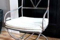 Antique French Iron Garden Chair Makeover for Home & Office