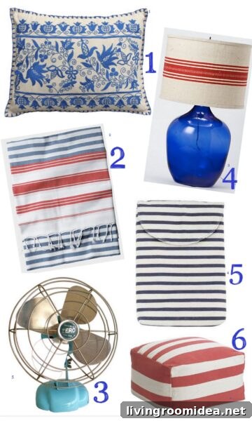 Memorial Day red white and blue collage